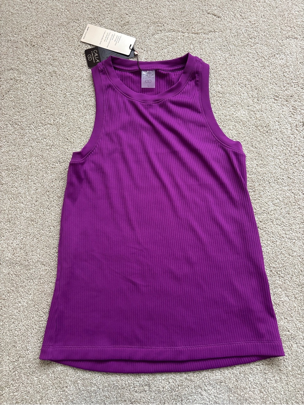 Women’s Calia summer ribbed Tank Top size large. NWT